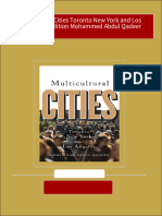 Immediate Download Multicultural Cities Toronto New York and Los Angeles 1st Edition Mohammed Abdul Qadeer Ebooks 2024