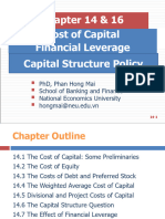 Handout - Chapter 14 - 16 - Cost of Capital - Capital Structure - 8.2024