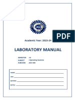 Laboratory Manual: Jain College of Engineering