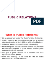 Public Relations & Publicity