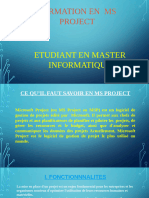 Formation en Ms Project