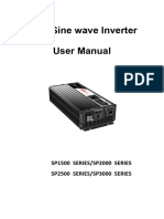 Pure Sine Wave Inverter User Manual: SP1500 SERIES/SP2000 SERIES SP2500 SERIES/SP3000 SERIES