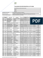 Padron de Participantes