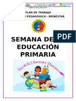 Plan de Trabajo - Semana de La Educación Primaria - 24