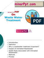 Seminar On: Waste Water Treatment