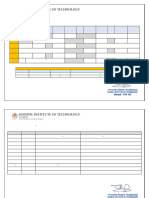 Marzooq - CK - I Semester Time Table 2024-25