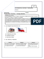 EVALUACION SEMESTRAL HISTORIA Y GEOGRAFIA Corregida