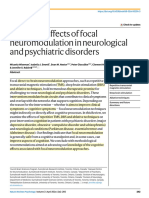 Cognitive Effects of Focal Neuromodulation in Meurological and Psychiatric Disorders