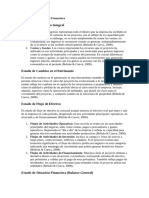 Informe de Estados de Proyección Financiera