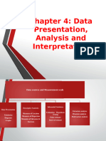 Data Presentation, Analysis and Interpretation