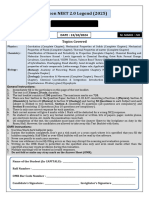 Practice Test 05 - Test Paper - Yakeen NEET 2.0 2025 (Legend