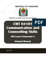 SM - CMT 04101 Communication and Counselling Skills