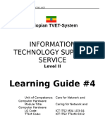 Information Technology Support Service: Learning Guide #4