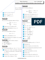 Serie de Derivabilité Et Etude D'une Fonction Numerique SGC