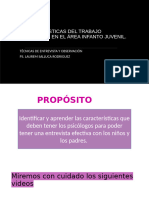 Semana 12-Caracteristicas Del Trabajo Evaluativo en El Area Infanto - L