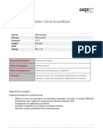 Fiche Module Calcul Scientifique 21-22-3A-3B