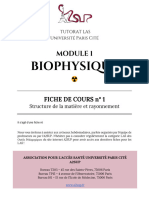 Fiche 1 - Structure de La Matiã Re Et Rayonnement