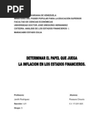 Analisis de Estados Financieros INFLACIÓN