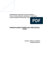 Prontuario Derecho Procesal Civil