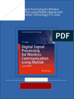 Digital Signal Processing For Wireless Communication Using Matlab (Signals and Communication Technology) E.S. Gopi All Chapter Instant Download