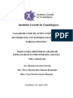 Tesina "Taller de Comunicación y Expresión de Sentimientos Con Enfoque Gestalt para Parejas Jóvenes"