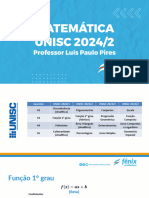 Aula UNISC 2024-2 (15-06) - Matemática - Professor Foguinho