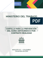 Cartilla C. Realidad para Prevención Del Daño Antijurídico Por Contrato Realidad