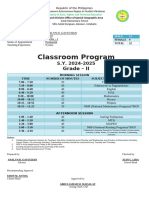 Classroom Program Ann 2024-2025