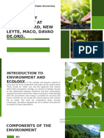 Green Modern Environment and Ecology Presentation