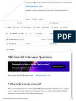 100 Core Git Interview Questions: 1. What Is and Why Is It Used?