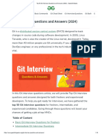 Top 50 Git Interview Questions and Answers (2024) - GeeksforGeeks