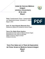 Caracterización Clínica - Epidemiológica de Pacientes Con Hipertensión Arterial. Consultorio 11. Área de Salud Mayarí. 2018