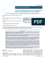 Sexual Dysfunction Among Female Patients With Breast Cancer Attending Out Patient Clinic in Khartoum Center of Radiation and Isotope (2018)