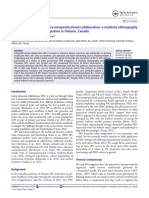 2、Enacting primary healthcare interprofessional collaboration - a multisite ethnography of nurse practitioner integration in Ontario, Canada