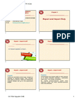 Taxation 2019 - Chapter 3 - Export and Import Duty - Handouts