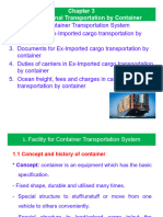 Chapter 3. D. International Transportation by Container