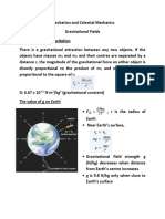 Lesson 1 - Gravitation and Gravitational Field