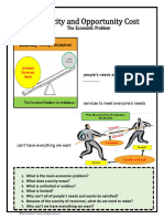 Scarcity and Opportunity Cost Worksheets