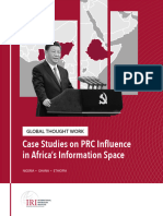 Global Thought Work Case Studies On PRC Influence in Africas Information Space