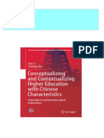 Conceptualizing and Contextualizing Higher Education With Chinese Characteristics Ontological and Epistemological Dimensions Jian Li