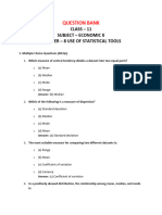 Question Bank Class 11 Eco II CH 8 Use of Statistical Tools