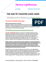 Age of Chaucer in English Literature Complete Study Guide Notes by The Literary Lighthouse