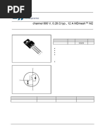 Stf16N60M2: N-Channel 600 V, 0.28 Ω Typ., 12 A Mdmesh™ M2 Power Mosfet In A To-220Fp Package