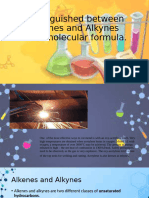 Distinguished Between Alkenes and Alkynes From Molecular Formula