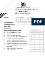 Lyantonde District Mock Science 2023