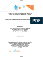 Plantilla Corregida Evaluación Aspecto Económico Del Proyecto - Listas Chequeos RSE Ambiental y Social ...