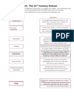 Tracing Techniques in Prose Worksheet