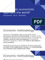 IB Economics DP 1 - 1.2 How Do Economists Approach The World