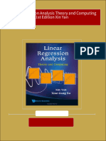 Full Download Linear Regression Analysis Theory and Computing 1st Edition Xin Yan PDF