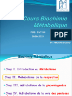 Biochimie Métabolique CHAP 2 Metabolisme de Respiration 2020-21 - S4 - 1 (Enregistrement Automatique)